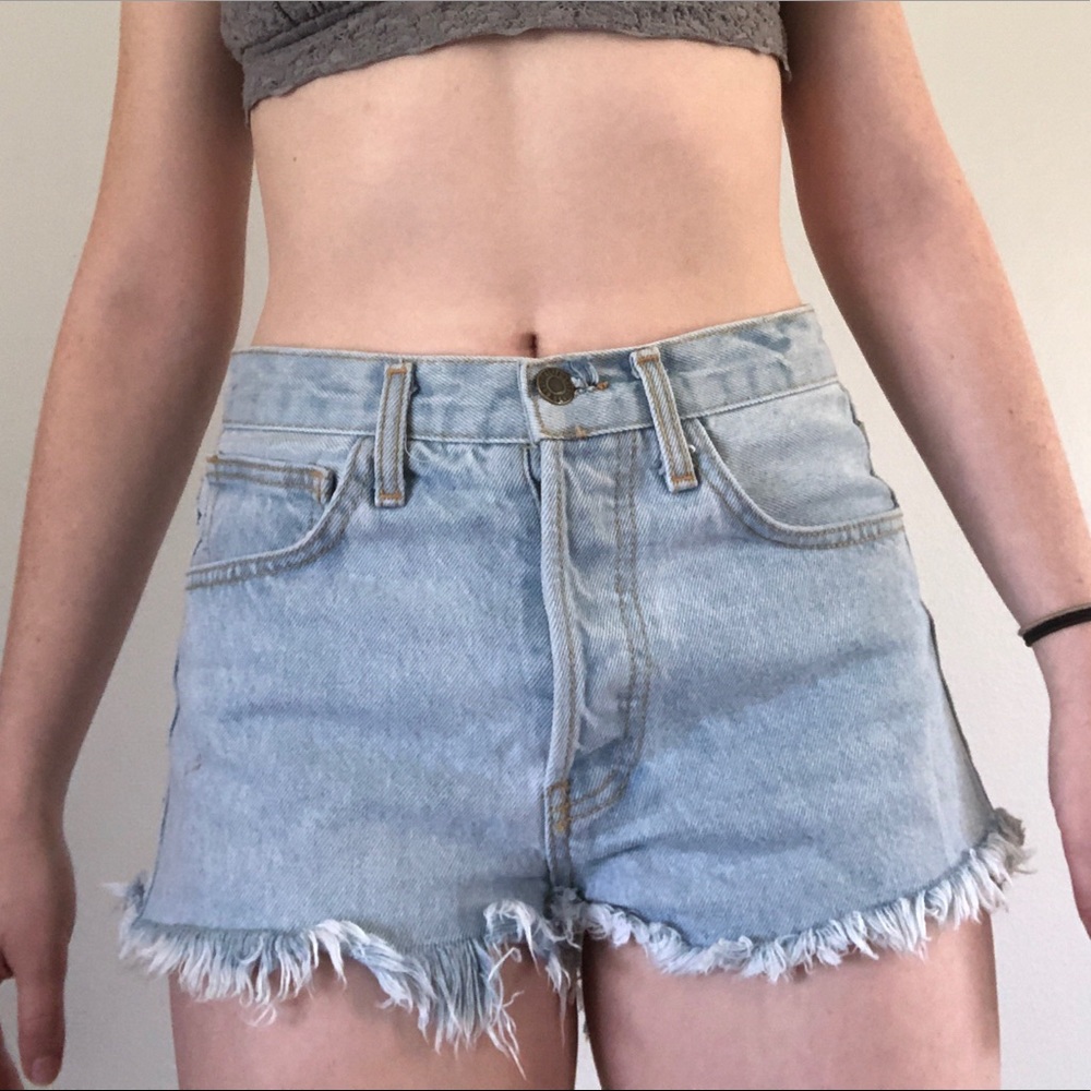Light wash Brandy Melville denim shorts